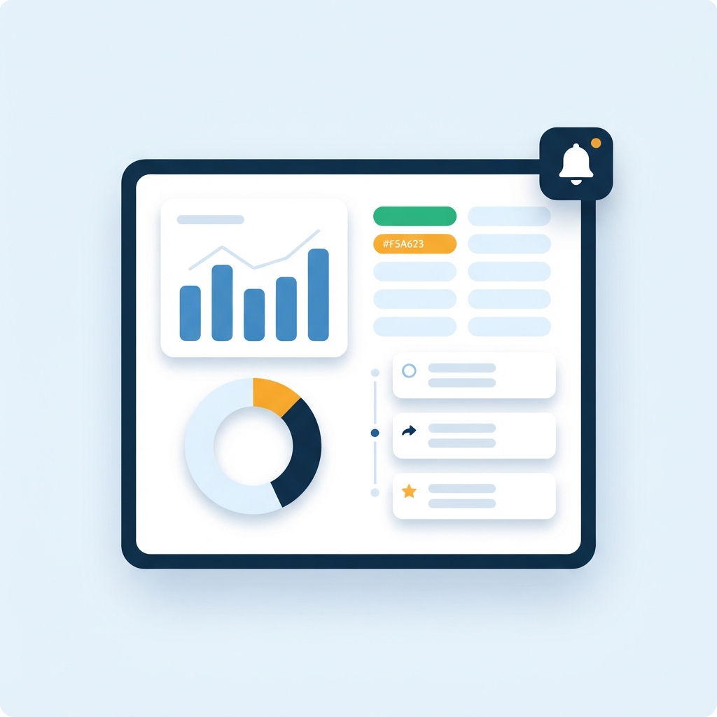 A tracking dashboard